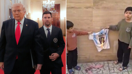 VÍDEO: Crianças iranianas queimam camisa de Messi em protesto por aplauso a Trump