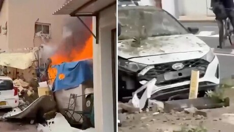 VÍDEOS: Incêndios e destruição no centro de Israel após ataque proveniente do Irã