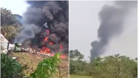 VÍDEOS: Avião da força aérea colombiana explode e mata 90 pessoas