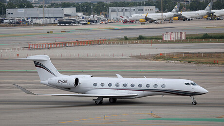 Vocaro tem um avião modelo Gulfstream G700.
