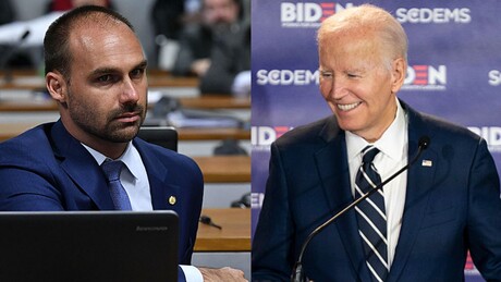 Eduardo Bolsonaro critica Biden: nos pressionaram a 'reconhecer o resultado das eleições'