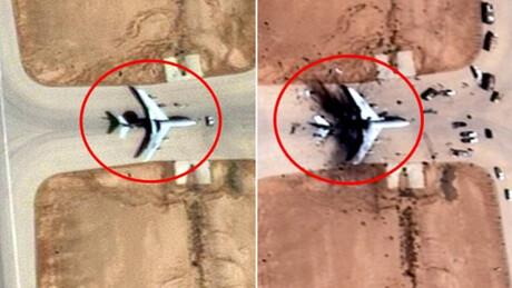 Fotos de satélite confirmam destruição de caro avião E-3 de vigilância dos EUA