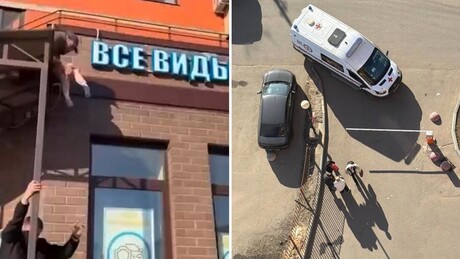 VÍDEO: Populares resgatam menino de 2 anos que caiu de janela de prédio