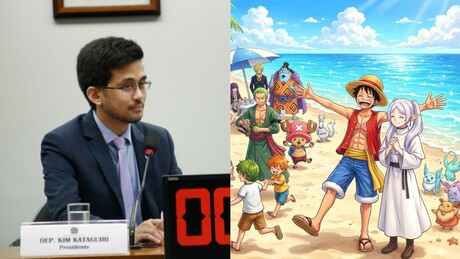 Kim Kataguiri fala sobre enredo de One Piece, Frieren e outros animes na tribuna da Câmara; entenda