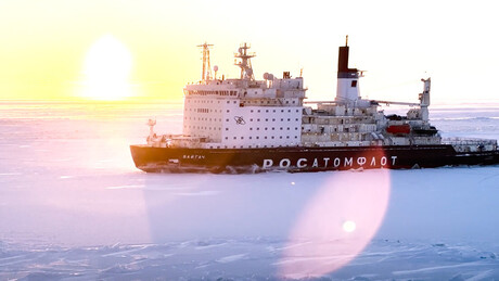 Frota russa de quebra-gelos homenageia voo de Gagarin com sinais sonoros sincronizados