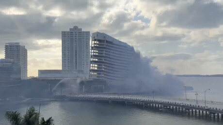 VÍDEO: Icônico hotel de Miami desaparece em questão de segundos