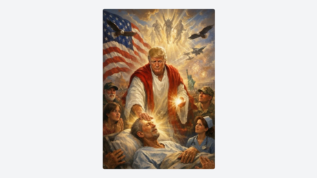 Trump comenta imagem em que aparece vestido de Jesus