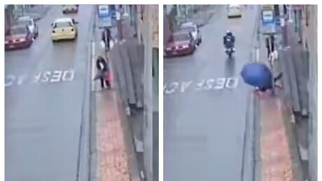 VÍDEO: Mulher que esperava ônibus morre atropelada por pneu solto