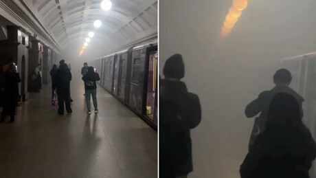 VÍDEOS: Estação do metrô de Moscou é tomada por fumaça e passageiros são evacuados por túnel