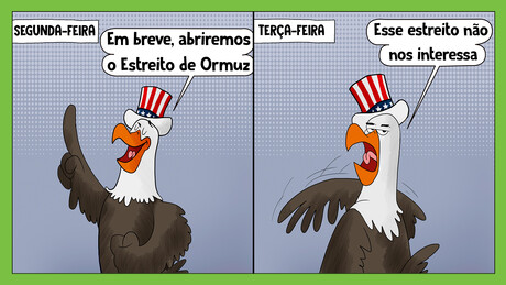 Trump não se decide sobre Ormuz (nem sobre quase nada, na real)