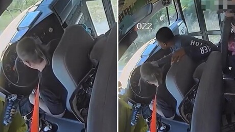 VÍDEO: Rápida reação de alunos evita acidente de ônibus após motorista desmaiar