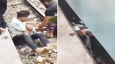 VÍDEO: Homem salta para debaixo de trem para salvar criança de dois anos