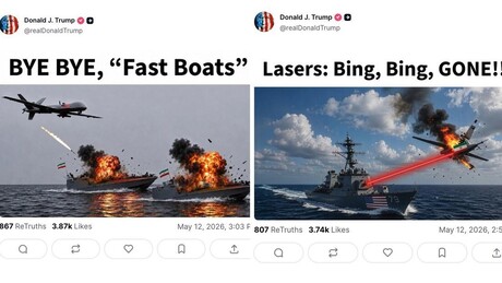 Trump publica imagens de IA simulando ataques contra arsenal iraniano