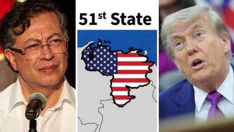 Presidente da Colômbia critica Trump por publicar mapa da Venezuela com bandeira dos EUA