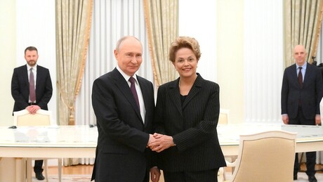 Kremlin divulga imagens do encontro entre Putin e Dilma
