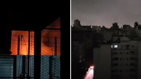 VÍDEOS: Incêndio em subestação deixa milhares sem energia em Buenos Aires