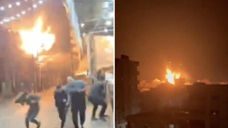 VÍDEOS: Impacto de um míssil israelense em um campo de refugiados em Gaza