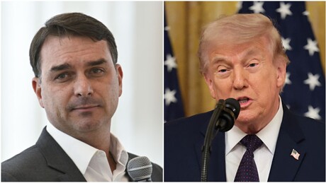 Flávio Bolsonaro desembarca nos EUA com expectativa de reunião com Trump