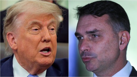 Flávio Bolsonaro deve se encontrar com Trump nesta terça para tentar 'limpar imagem' após caso Vorcaro