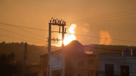VÍDEO: Forte explosão ilumina leste do Líbano após ataque israelense