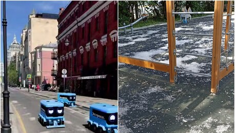 VÍDEO: Solução inovadora mostra única maneira de lidar com 'neve de verão' em Moscou