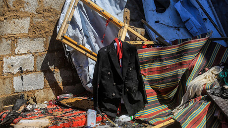 FOTO: Casamento em Gaza termina em funeral após ataque aéreo israelense