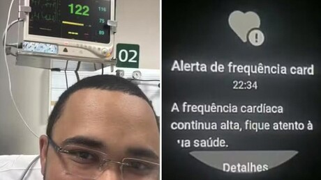 Smartwatch emite alerta e leva homem à UTI em São Paulo