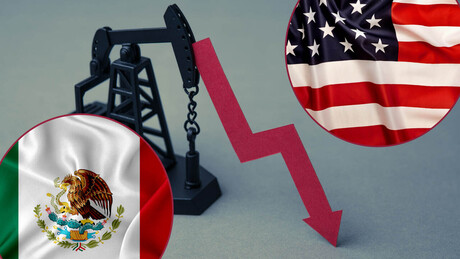 Exportações de petróleo bruto do México para os EUA caem 85% em dois anos