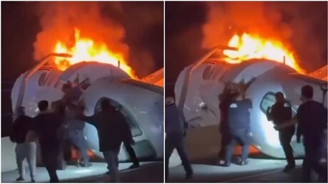 VÍDEO: Avião cai em rodovia nos EUA