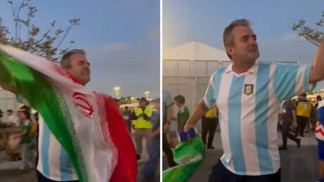 VÍDEO: Bandeira iraniana nas mãos de torcedor gera briga com outro espectador durante a Copa do Mundo