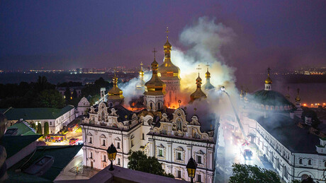 Moscou denuncia tentativa de Kiev de encobrir a verdade sobre incêndio no Mosteiro das Cavernas