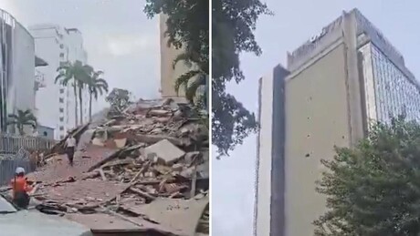 VÍDEO: Forte terremoto na Venezuela deixa prédios destruídos em Caracas
