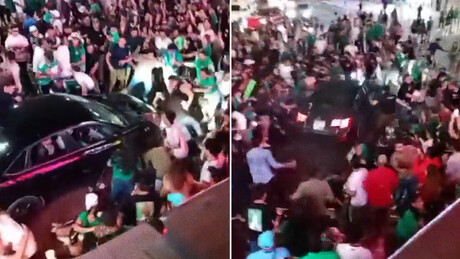 IMAGENS FORTES: Carro atropela multidão em comemoração de vitória na Copa; motorista é linchado