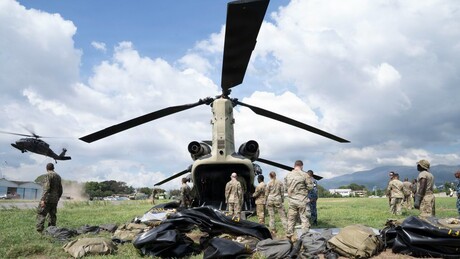 FOTOS: Exército dos EUA mostra equipamentos enviados para ajudar a Venezuela após terremotos