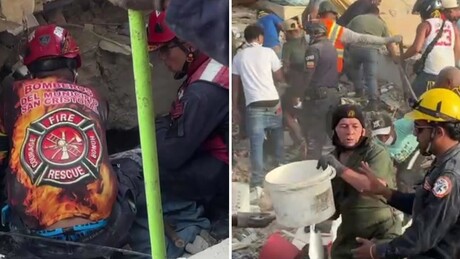 VÍDEOS: Confira imagens do trabalho incansável na busca por sobreviventes sob os escombros na Venezuela