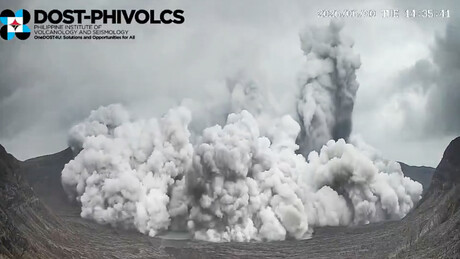 VÍDEO: Imagens chocantes da erupção do vulcão nas Filipinas