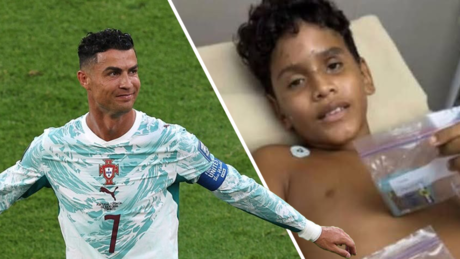 VÍDEO: Cristiano Ronaldo faz promessa a criança resgatada dos escombros na Venezuela