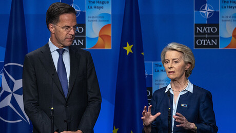 Von der Leyen e Rutte afirmam que Europa encerra era de dependência dos EUA na defesa