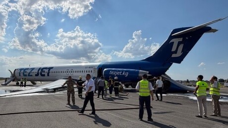 VÍDEO: Caos no Quirguistão —  falha técnica em aeronave fecha o Aeroporto de Bishkek