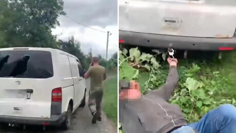 VÍDEO: Recrutadores ucranianos espancam, algemam e humilham senhor sexagenário