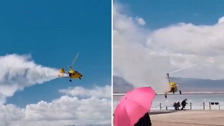 VÍDEO ASSUSTADOR: Avião cai em alta velocidade e atinge turistas