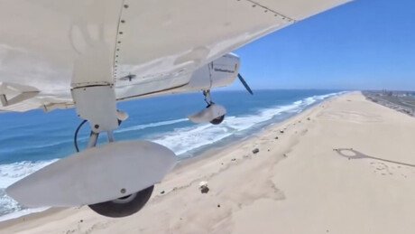 VÍDEO: Milagre na areia — piloto busca terreno seguro após pane em avião na Califórnia