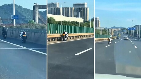 VÍDEO: Motocicleta 'fantásma' segue sozinha por quilômetros após motorista cair na China