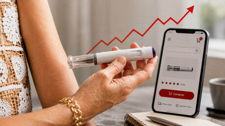 Vendas on-line de canetas emagrecedoras disparam 149% no primeiro semestre