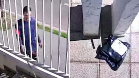 VÍDEO: 'Pescador' de pacotes — método bizarro de furto em Minas Gerais