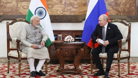 Putin se reúne com Modi em cúpula da OCX no Quirguistão