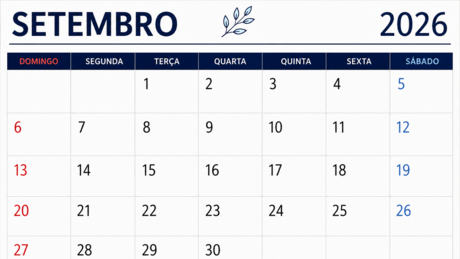 Setembro terá feriado nacional e fim de semana prolongado; veja a data