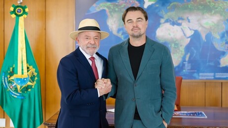 Lula recebe Leonardo DiCaprio no Planalto para discutir mudanças climáticas