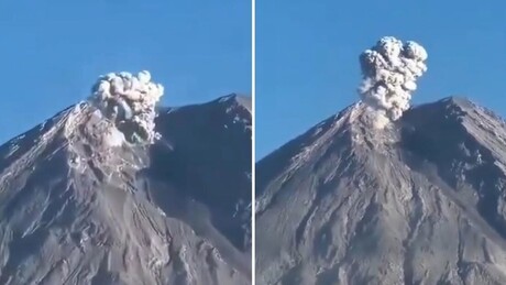 VÍDEO:  Vulcão entra em erupção na Indonésia, expelindo uma coluna de cinzas de um quilômetro de altura