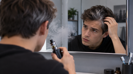 Uso de vape pode causar cabelos grisalhos em jovens, alerta dermatologista